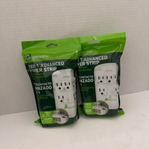 Greenlite Tier 1 Advanced Power Strip - White and Green